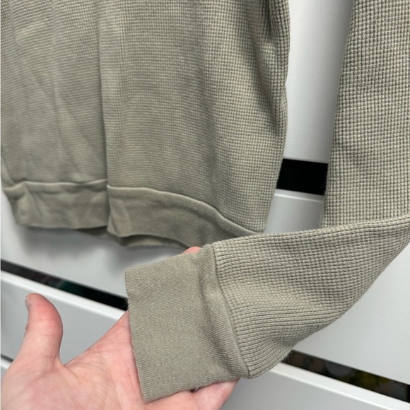 RVCA Junior Sedona Long Sleeved Thermal T-Shirt Army Green Size Small - Picture 6 of 7